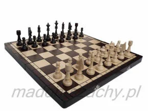 Traditional wooden chess set